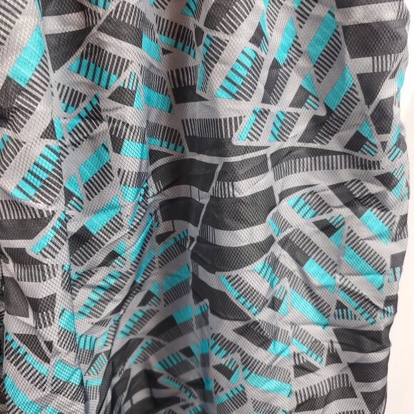 Nike Mens Blue Grey Geometric Print Logo NWT Sz XXL Swim Shorts - Picture 5 of 12